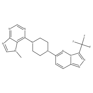7-methyl-6-{4-[3-(trifluoromethyl)-[1,2,4]triazolo[4,3-b]pyridazin-6-yl]piperazin-1-yl}-7H-purine Structure