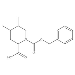 rac-(2R,4R,5R)-1-[(benzyloxy)carbonyl]-4,5-dimethylpiperidine-2-carboxylic acid Structure