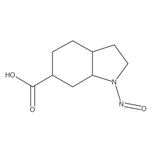 1-nitroso-octahydro-1H-indole-6-carboxylic acid Structure