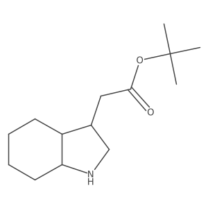 tert-butyl 2-(octahydro-1H-indol-3-yl)acetate结构式