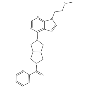 9-(2-methoxyethyl)-6-[5-(pyridine-2-carbonyl)-octahydropyrrolo[3,4-c]pyrrol-2-yl]-9H-purine结构式