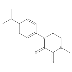 1-Methyl-4-(4-propan-2-ylphenyl)piperazine-2,3-dione Structure
