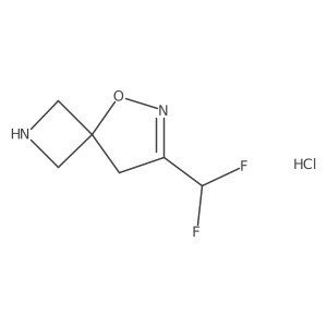 7-(Difluoromethyl)-5-oxa-2,6-diazaspiro[3.4]oct-6-ene hydrochloride结构式