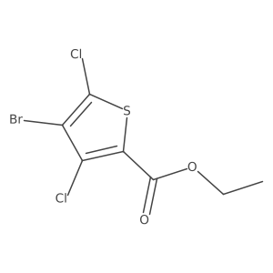 Ethyl 4-bromo-3,5-dichloro-2-thiophenecarboxylate Structure