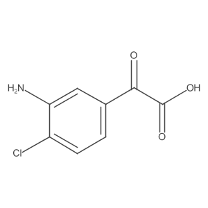 3-Amino-4-chloro-I+/--oxobenzeneacetic acid Structure