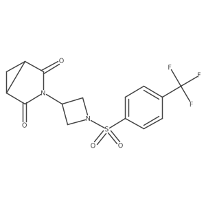 3-(1-((4-(Trifluoromethyl)phenyl)sulfonyl)azetidin-3-yl)-3-azabicyclo[3.1.0]hexane-2,4-dione结构式