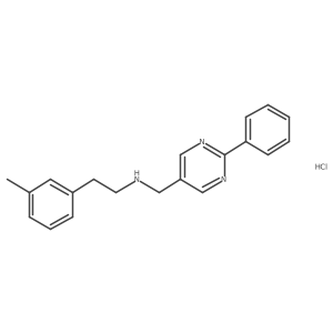 [2-(3-Methylphenyl)ethyl][(2-phenylpyrimidin-5-yl)methyl]amine hydrochloride Structure