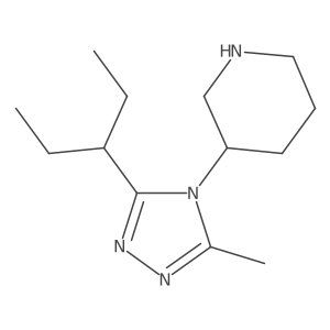 3-[3-methyl-5-(pentan-3-yl)-4H-1,2,4-triazol-4-yl]piperidine Structure