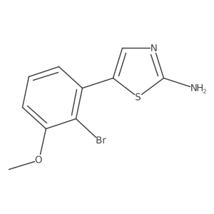 5-(2-Bromo-3-methoxyphenyl)thiazol-2-amine Structure
