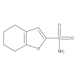 4,5,6,7-Tetrahydro-1-benzofuran-2-sulfonamide结构式