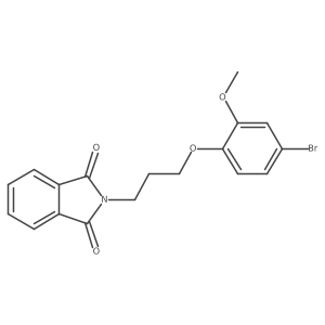 2-(3-(4-Bromo-2-methoxyphenoxy)propyl)isoindoline-1,3-dione Structure