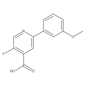 5-Fluoro-2-(3-methoxyphenyl)isonicotinic acid结构式