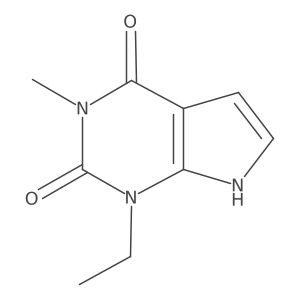 1-ethyl-3-methyl-1H-Pyrrolo[2,3-d]pyrimidine-2,4(3H,7H)-dione Structure