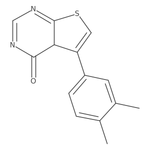 5-(3,4-dimethylphenyl)-4aH-thieno[2,3-d]pyrimidin-4-one结构式