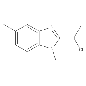 2-(1-Chloroethyl)-1,5-dimethylbenzimidazole结构式