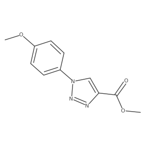 methyl 1-(4-methoxyphenyl)-1H-1,2,3-triazole-4-carboxylate结构式