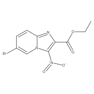 Ethyl 6-bromo-3-nitroimidazo[1,2-a]pyridine-2-carboxylate结构式