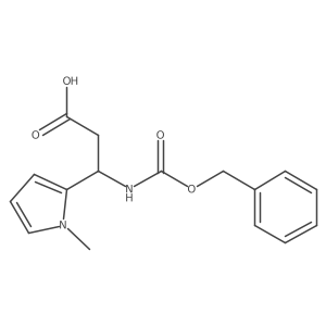 3-{[(benzyloxy)carbonyl]amino}-3-(1-methyl-1H-pyrrol-2-yl)propanoic acid Structure