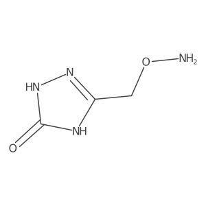 5-[(Aminooxy)methyl]-1,2-dihydro-3H-1,2,4-triazol-3-one结构式