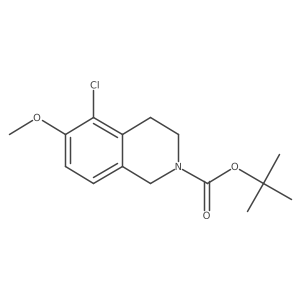 tert-butyl 5-chloro-6-methoxy-3,4-dihydroisoquinoline-2(1H)-carboxylate结构式