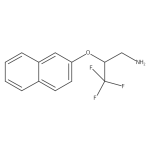 3,3,3-Trifluoro-2-(naphthalen-2-yloxy)-propylamine Structure