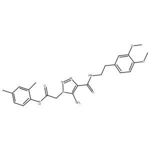 5-amino-N-[2-(3,4-dimethoxyphenyl)ethyl]-1-{2-[(2,4-dimethylphenyl)amino]-2-oxoethyl}-1H-1,2,3-triazole-4-carboxamide Structure