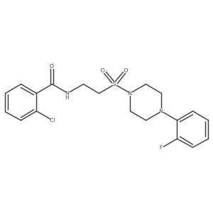 2-chloro-N-(2-{[4-(2-fluorophenyl)piperazin-1-yl]sulfonyl}ethyl)benzamide Structure
