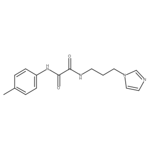 N1-(3-(1H-imidazol-1-yl)propyl)-N2-(p-tolyl)oxalamide结构式