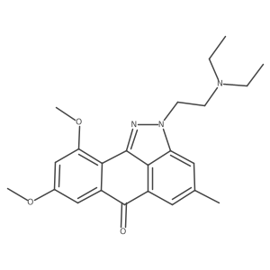 Anthra[1,9-cd]pyrazol-6(2H)-one, 2-[2-(diethylamino)ethyl]-8,10-dimethoxy-4-methyl-结构式