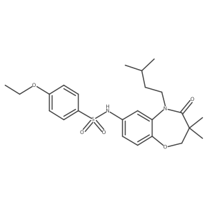 4-ethoxy-N-(5-isopentyl-3,3-dimethyl-4-oxo-2,3,4,5-tetrahydrobenzo[b][1,4]oxazepin-7-yl)benzenesulfonamide Structure