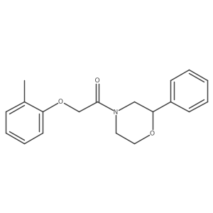 1-(2-Phenylmorpholino)-2-(o-tolyloxy)ethanone Structure