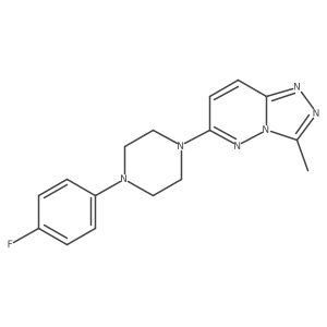6-[4-(4-Fluorophenyl)piperazin-1-yl]-3-methyl[1,2,4]triazolo[4,3-b]pyridazine结构式