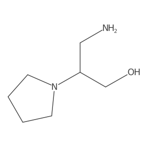 3-Amino-2-(1-pyrrolidinyl)-1-propanol Structure