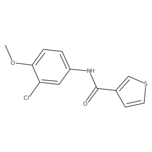 N-(3-chloro-4-methoxyphenyl)thiophene-3-carboxamide Structure