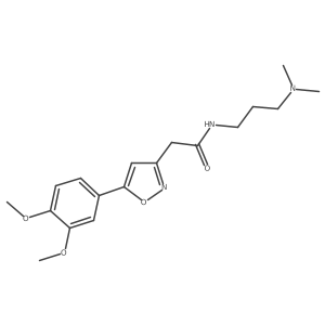2-(5-(3,4-dimethoxyphenyl)isoxazol-3-yl)-N-(3-(dimethylamino)propyl)acetamide结构式