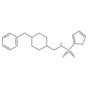 N-[(1-benzylpiperidin-4-yl)methyl]thiophene-2-sulfonamide结构式