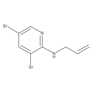 N-Allyl-3,5-dibromopyridin-2-amine Structure