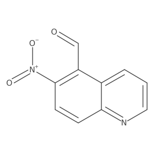 6-Nitro-5-quinolinecarboxaldehyde结构式