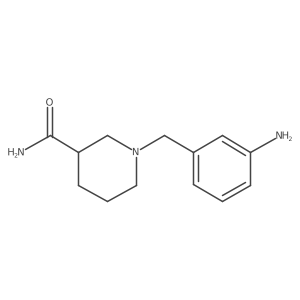 1-[(3-Aminophenyl)methyl]piperidine-3-carboxamide Structure