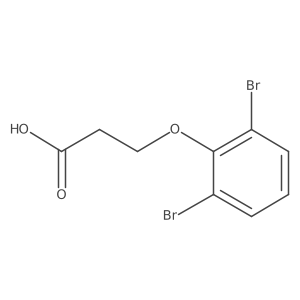 3-(2,6-Dibromophenoxy)propanoic acid结构式