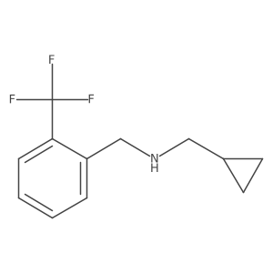 (Cyclopropylmethyl)({[2-(trifluoromethyl)phenyl]methyl})amine Structure