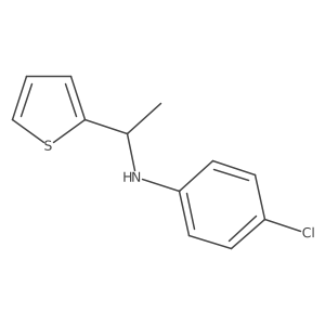 4-Chloro-N-[1-(thiophen-2-YL)ethyl]aniline Structure