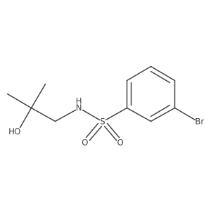 3-bromo-N-(2-hydroxy-2-methylpropyl)benzenesulfonamide结构式