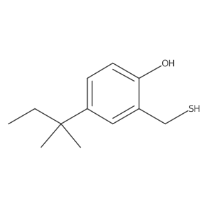 4-(1,1-Dimethylpropyl)-2-(mercaptomethyl)phenol结构式