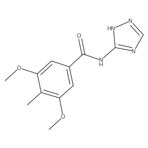 3,5-dimethoxy-4-methyl-N-(4H-1,2,4-triazol-3-yl)benzamide Structure