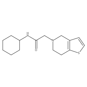 N-cyclohexyl-2-{4H,5H,6H,7H-thieno[3,2-c]pyridin-5-yl}acetamide结构式