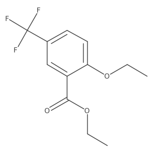 Ethyl 2-ethoxy-5-(trifluoromethyl)benzoate结构式