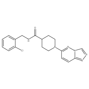 N-(2-chlorobenzyl)-1-([1,2,4]triazolo[4,3-b]pyridazin-6-yl)piperidine-4-carboxamide Structure