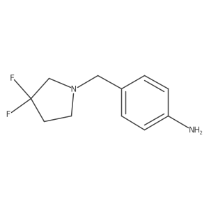 4-(3,3-Difluoropyrrolidin-1-ylmethyl)-phenylamine结构式