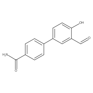 3'-Formyl-4'-hydroxy[1,1'-biphenyl]-4-carboxamide结构式